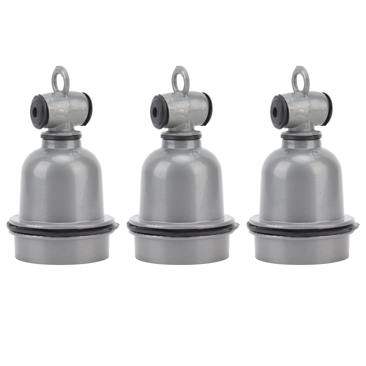 3PCS E27 Interface Lamp Socket Waterproof Thermal Insulation Small Tee Ceramic Light Holder