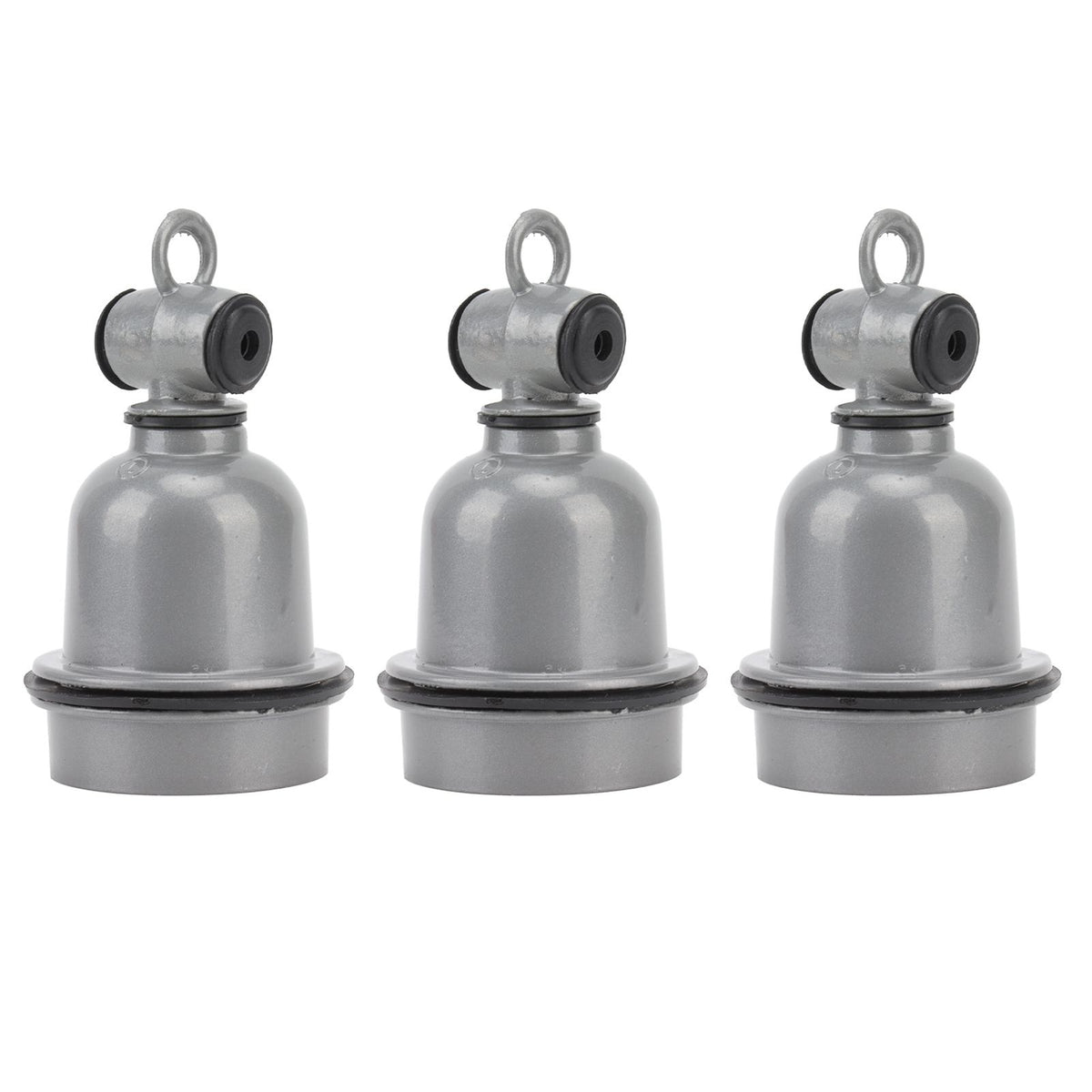 3PCS E27 Interface Lamp Socket Waterproof Thermal Insulation Small Tee Ceramic Light Holder