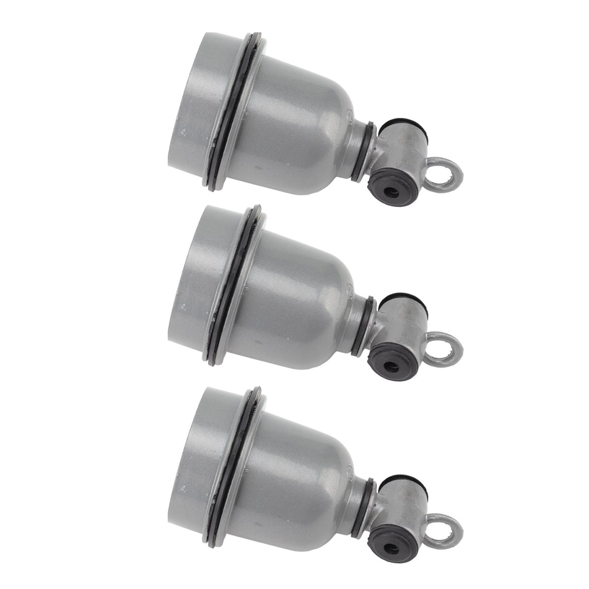 3PCS E27 Interface Lamp Socket Waterproof Thermal Insulation Small Tee Ceramic Light Holder