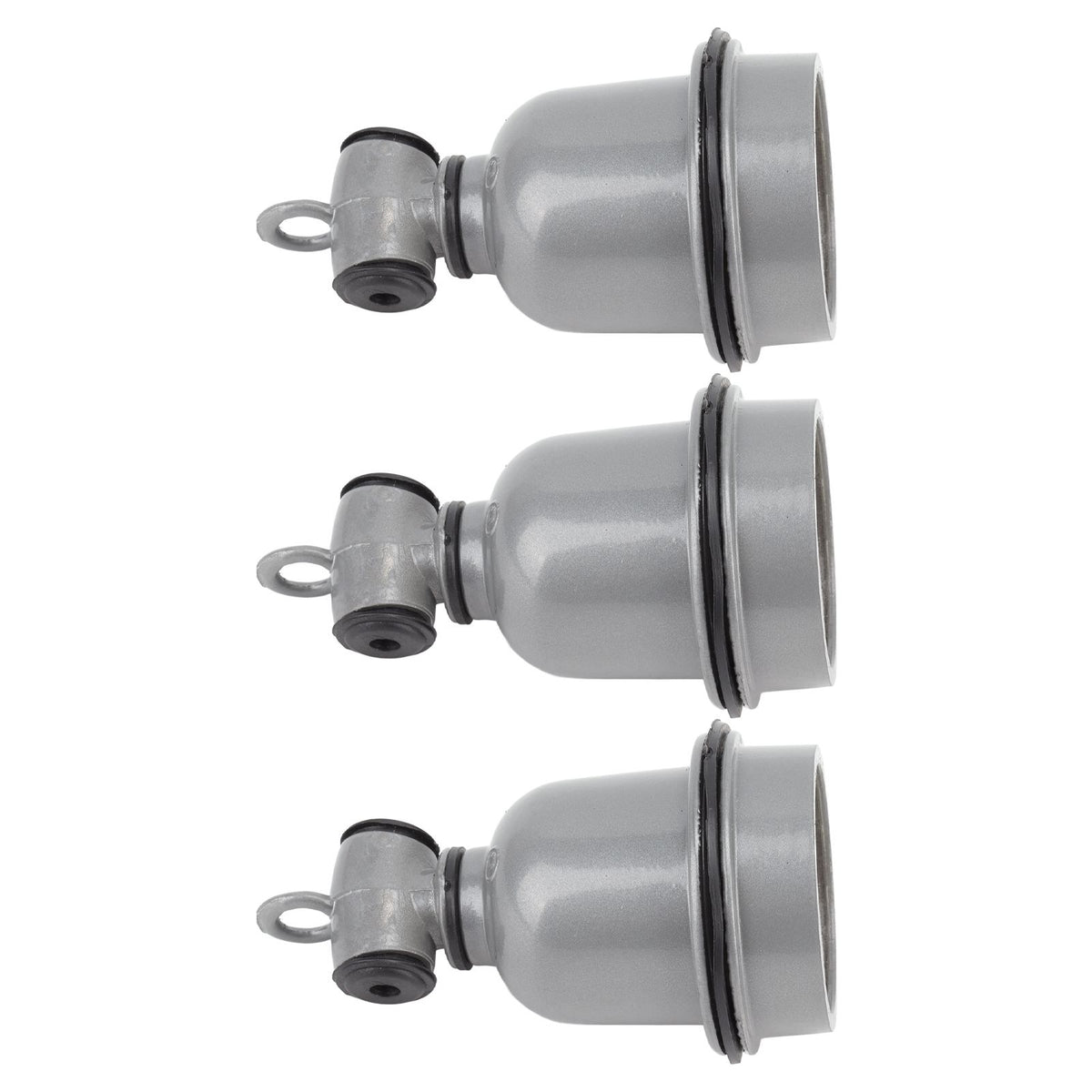 3PCS E27 Interface Lamp Socket Waterproof Thermal Insulation Small Tee Ceramic Light Holder