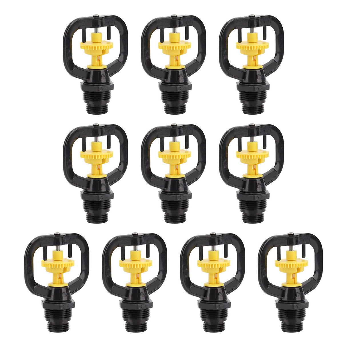 10PCS Refraction Micro Nozzle Butterfly Rotating Sprinkler Garden Irrigation Rotating Misting Nozzle G1/2 G3/4 Male Thread