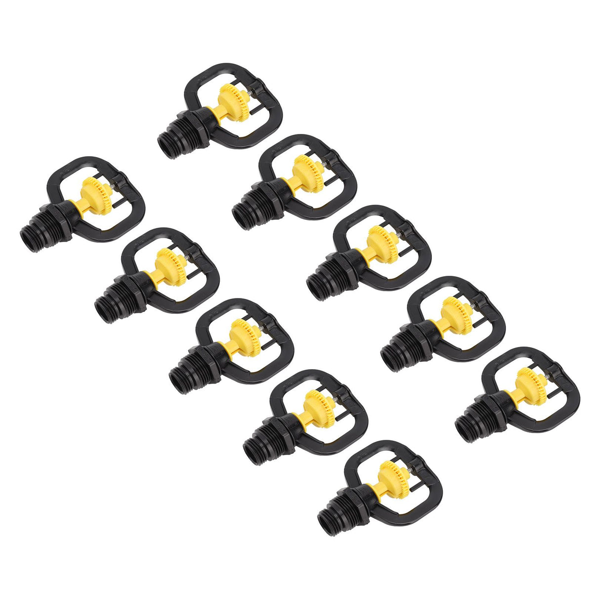 10PCS Refraction Micro Nozzle Butterfly Rotating Sprinkler Garden Irrigation Rotating Misting Nozzle G1/2 G3/4 Male Thread