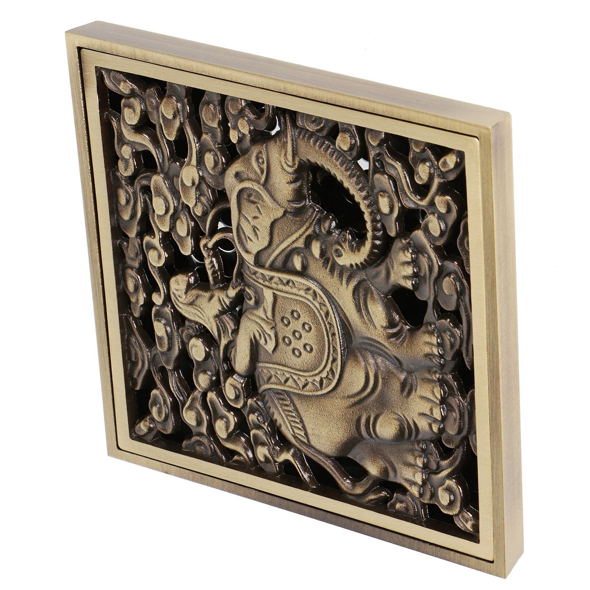 Floor Drain Antique Full Copper Shower Drain Kit for Kitchen Bathroom Toilet Hotel