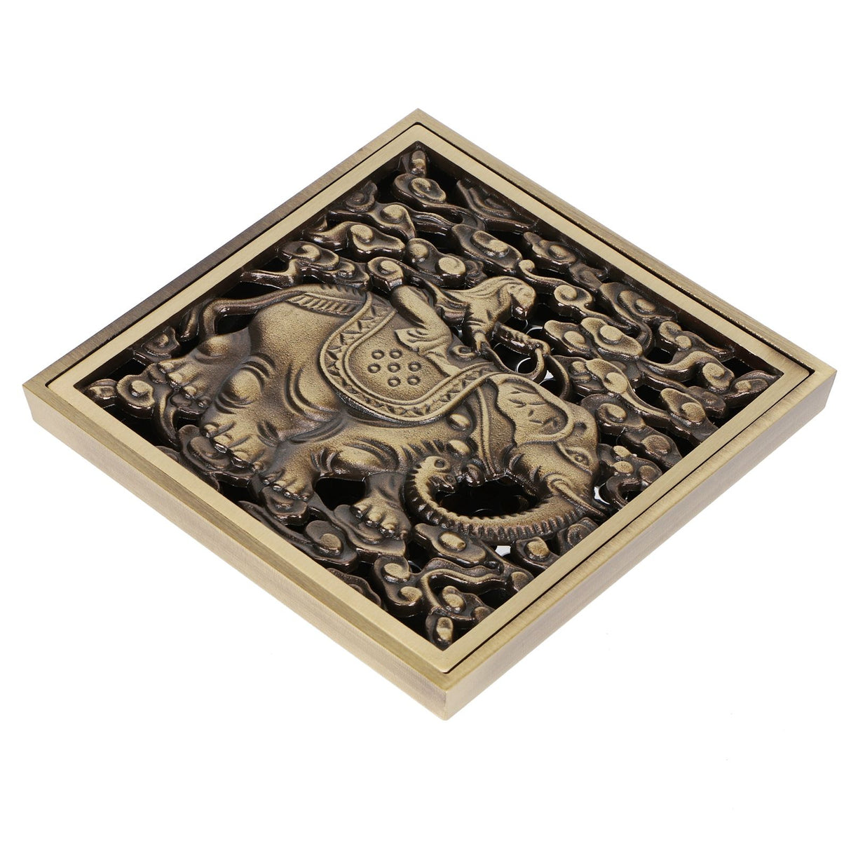Floor Drain Antique Full Copper Shower Drain Kit for Kitchen Bathroom Toilet Hotel