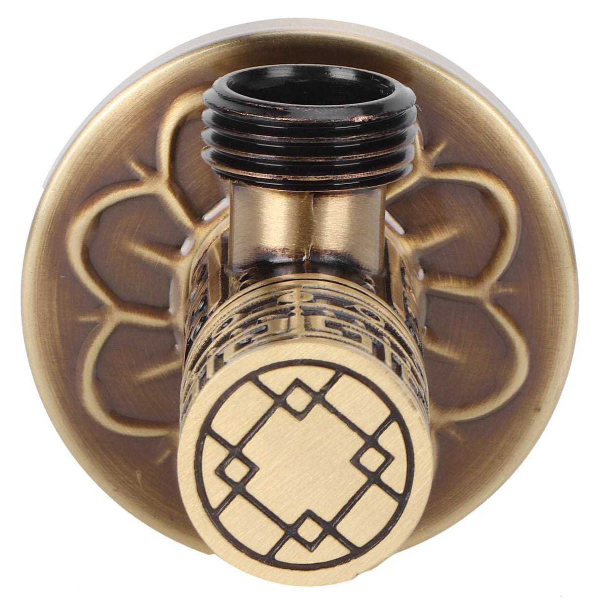 G1/2 External Thread Faucet Angle Valve Thickening Retro Brass Water Stop Valve Faucet Fittings