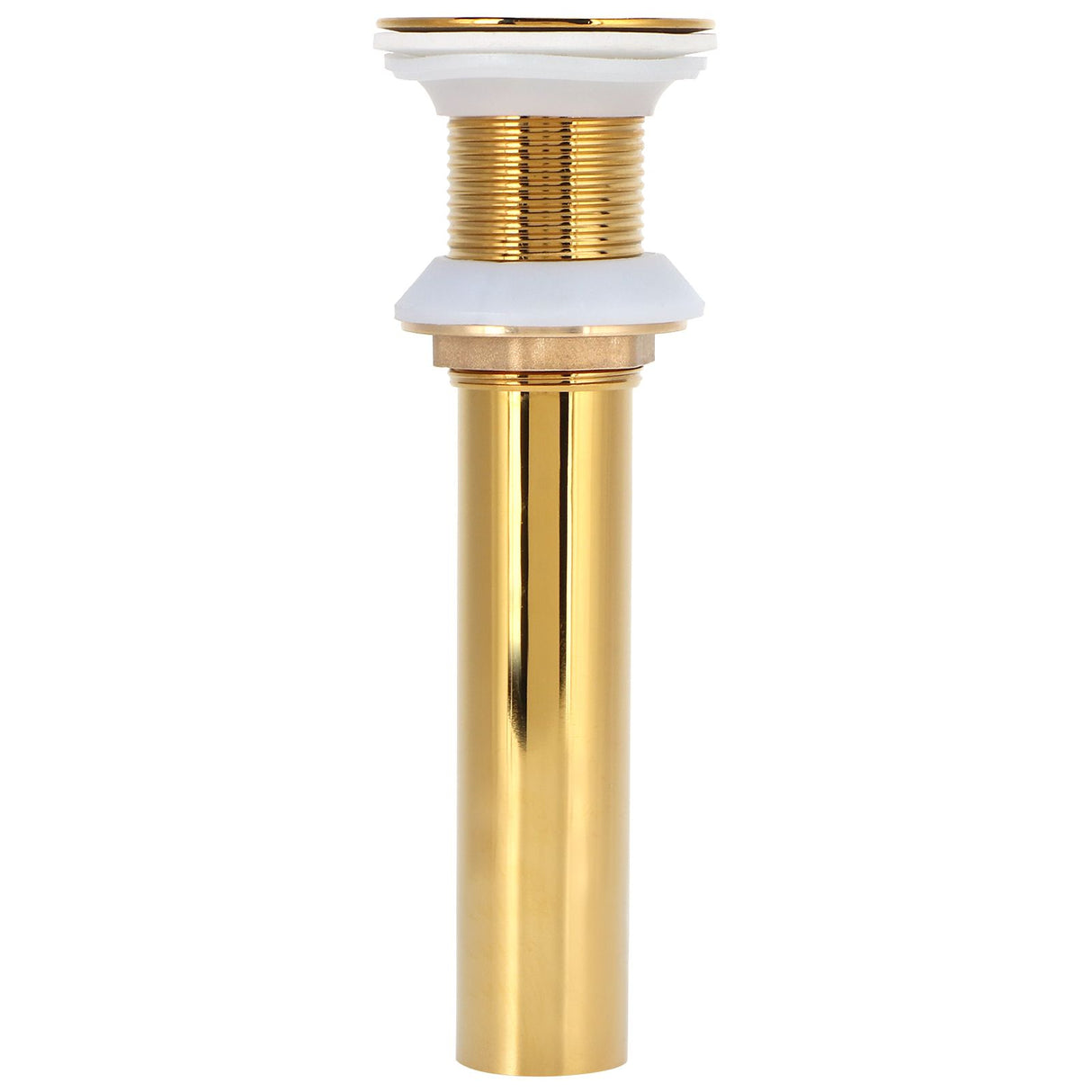Gold Sink Drain without Overflow Anti Clog Bathroom Faucet Wash Basin Drain Stopperwithout Hole
