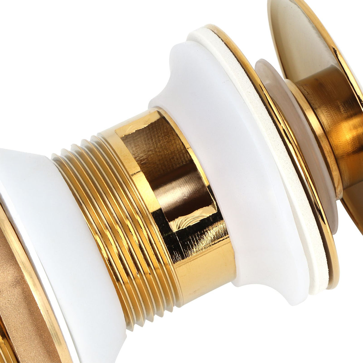 Bathroom Sink Drain Anti Clog Basin Brass Bounce Draining Stopper Bathroom AccessoryWith Hole