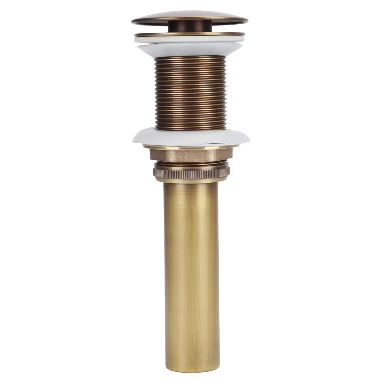 Brass Popup Drain Stopper Bathroom Basin Sink Draining Without Overflow AccessoryAntique Big Bouncing Without Hole