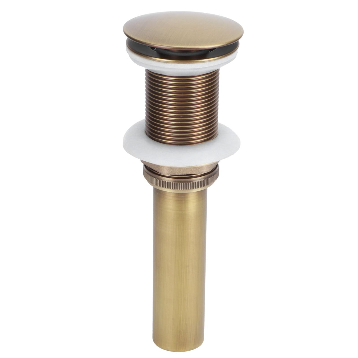 Brass Popup Drain Stopper Bathroom Basin Sink Draining Without Overflow AccessoryAntique Big Bouncing Without Hole