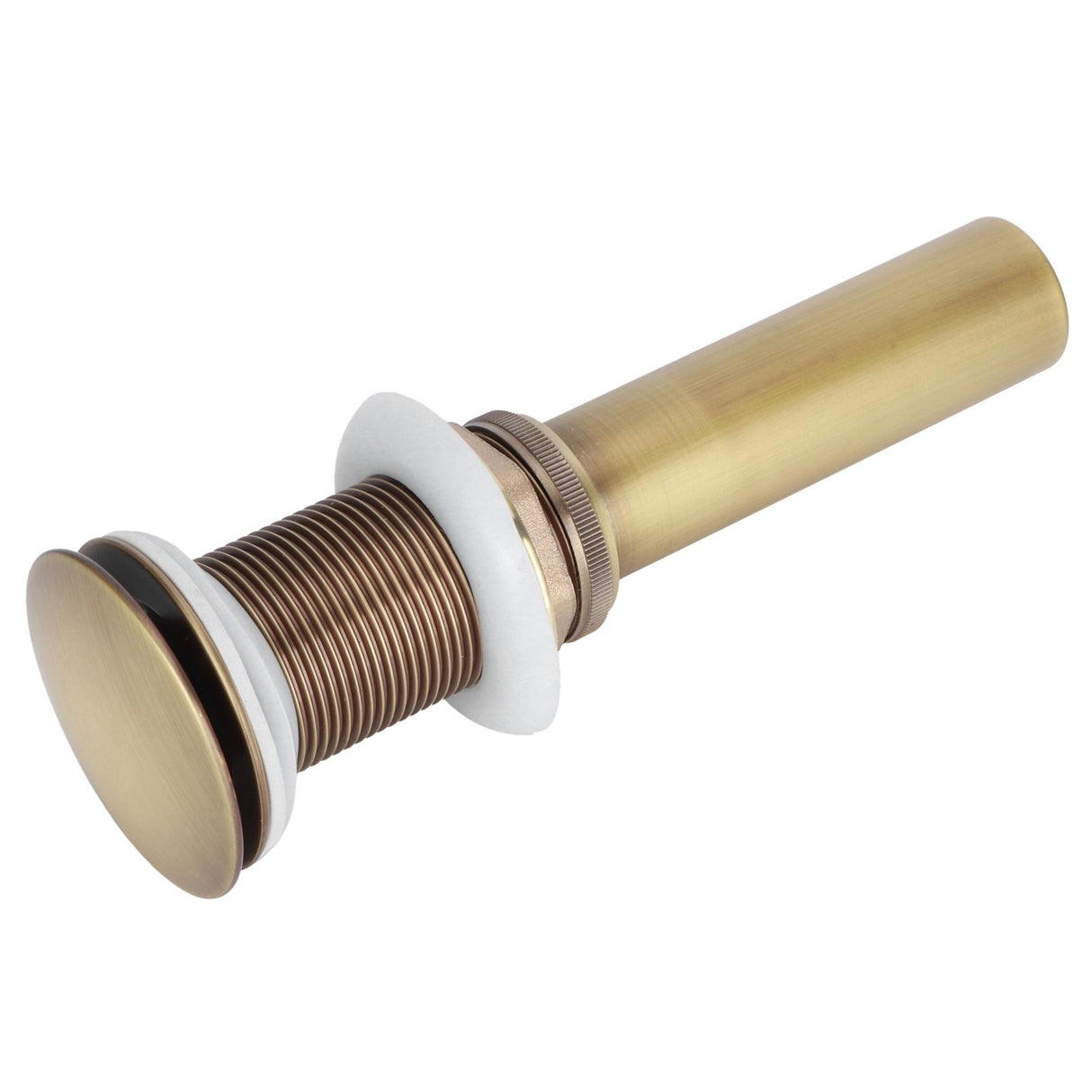 Brass Popup Drain Stopper Bathroom Basin Sink Draining Without Overflow AccessoryAntique Big Bouncing Without Hole