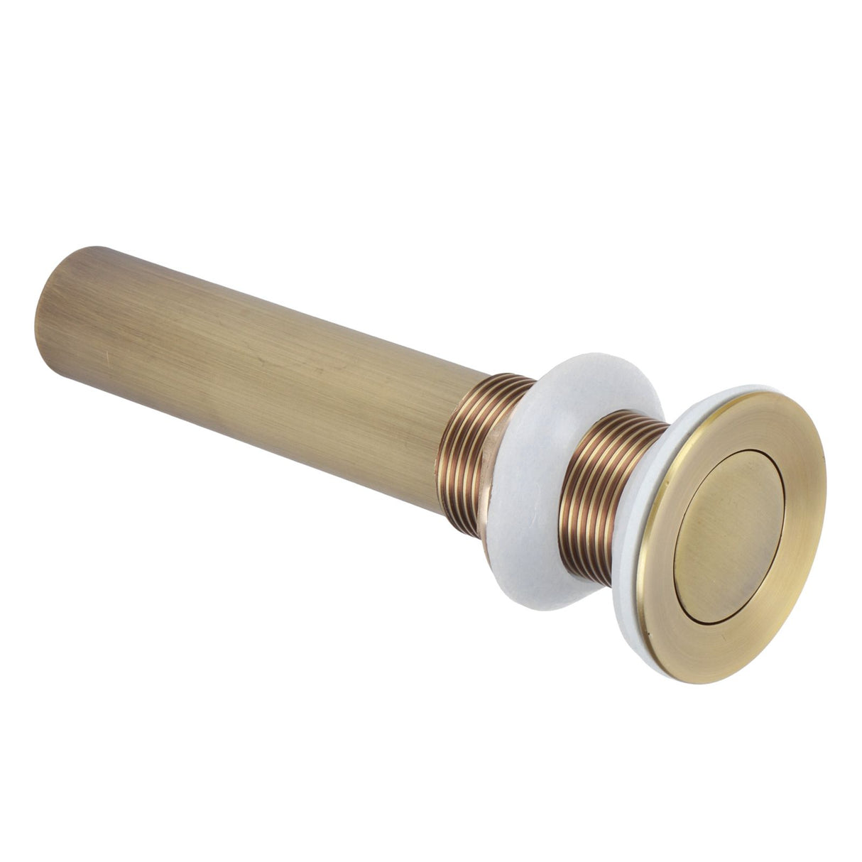 Brass Basin Sink Drain without Overflow Kitchen Bathroom Draining Stopper Accessorieswithout Hole