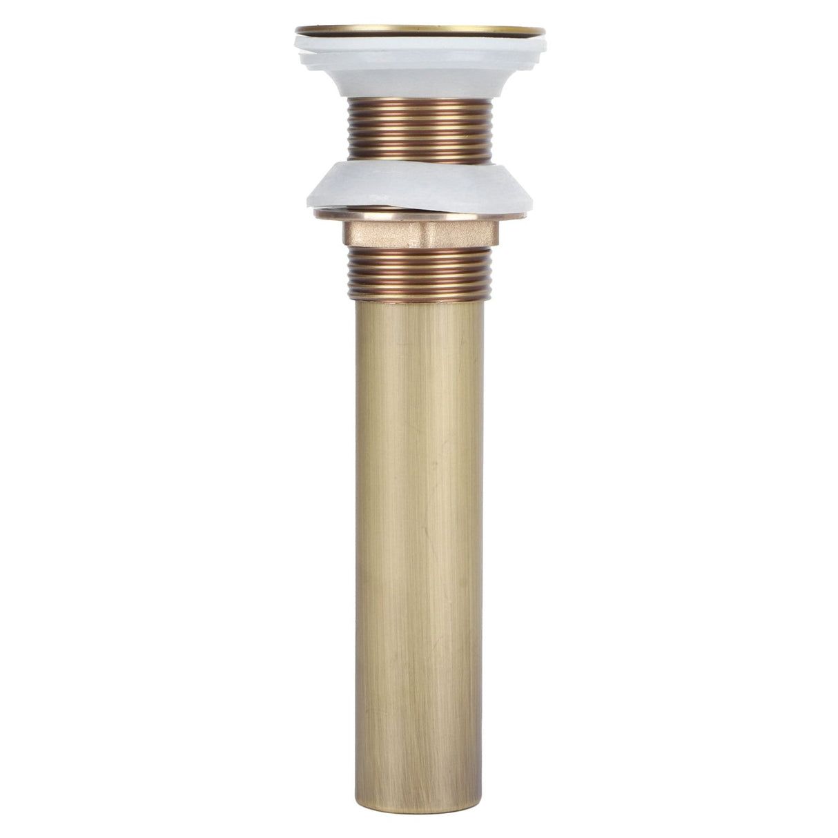 Brass Basin Sink Drain without Overflow Kitchen Bathroom Draining Stopper Accessorieswithout Hole