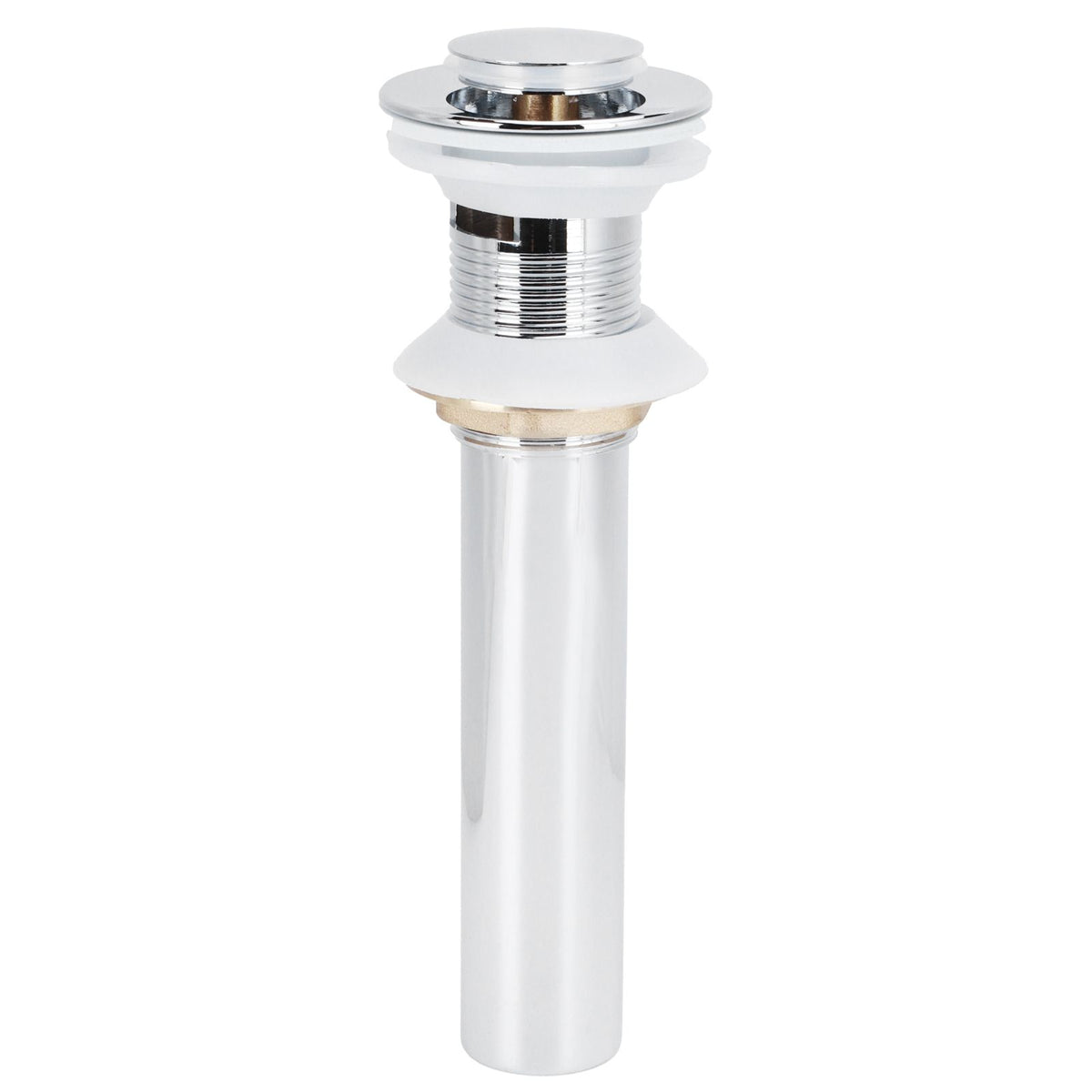 Basin Drain Sink Drain Stopper Electroplating Popup Drainer NonOverflow Bathroom Hardware(Electroplating Popup with Hole )