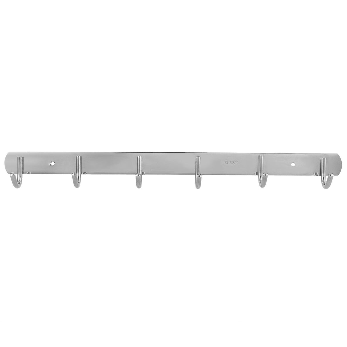 6-Hooks Bathroom Towel Hanger Kitchen Stainless Steel Hook Frame Storage Rack Organizer