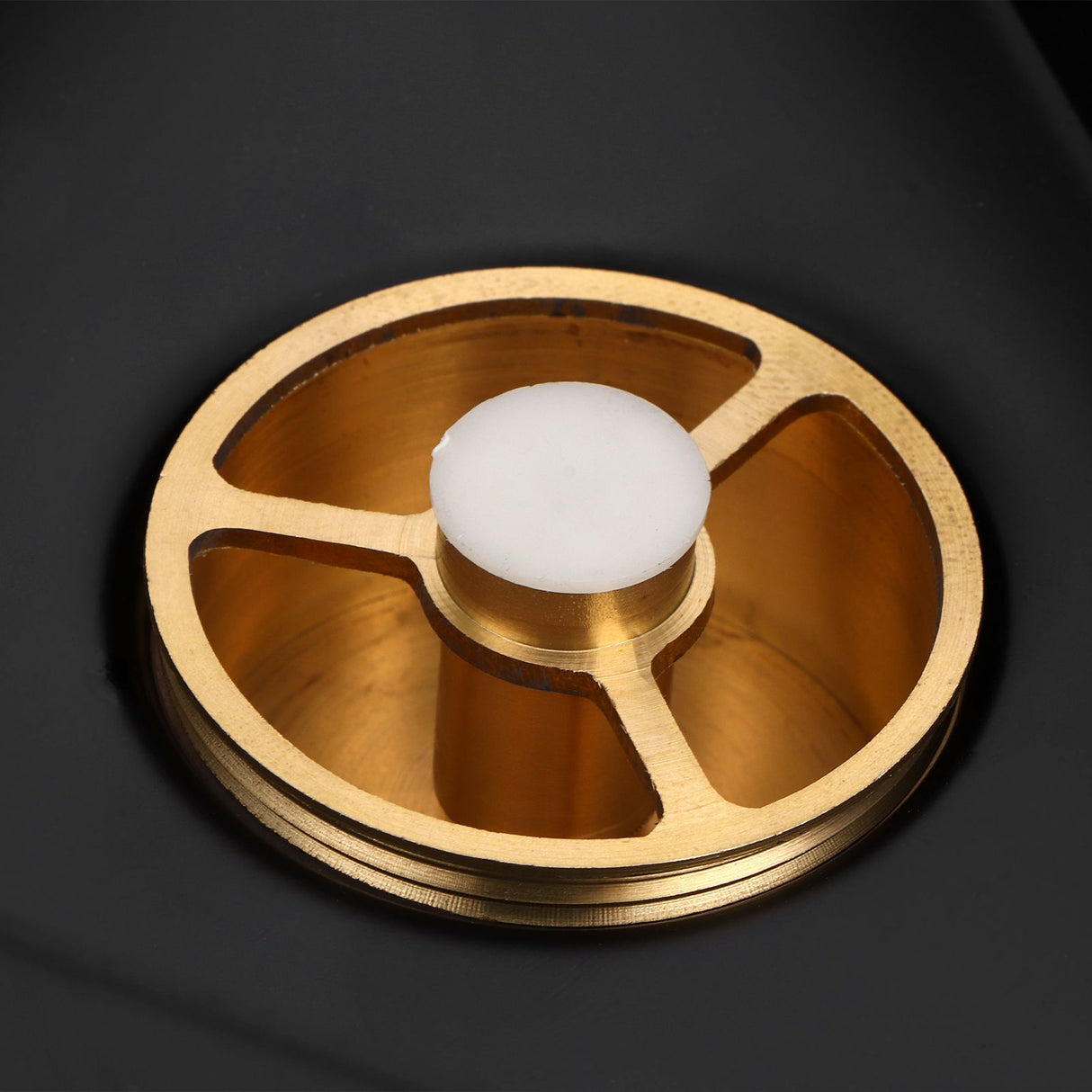 Floor Drain Set Thicken 304 Stainless Steel Concealed Triangular Sink Drain for Bathroom Black