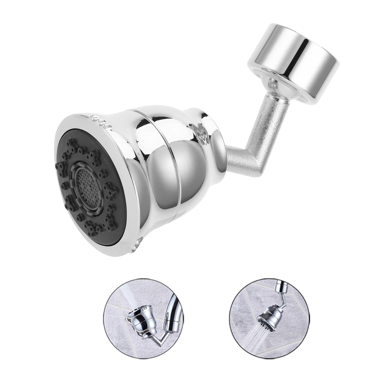 G1/2 Kitchen Sink Faucet Sprayer Water Saving Aerator Rotatable Faucet Spray Head Bubbler