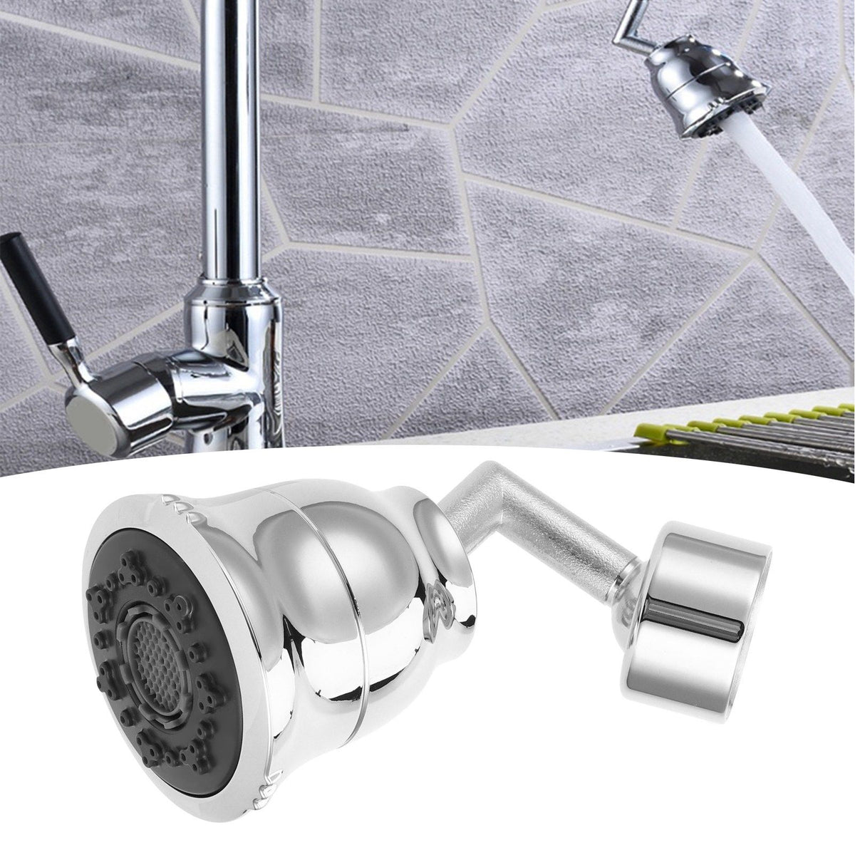 G1/2 Kitchen Sink Faucet Sprayer Water Saving Aerator Rotatable Faucet Spray Head Bubbler