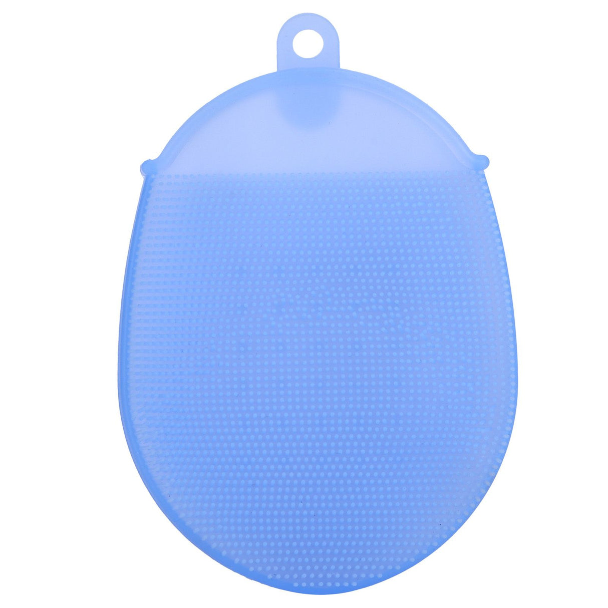 Silicone Dishwashing Brush Bath Body Face Cleansing Brush Kitchen Bathroom Cleaning ToolsBlue