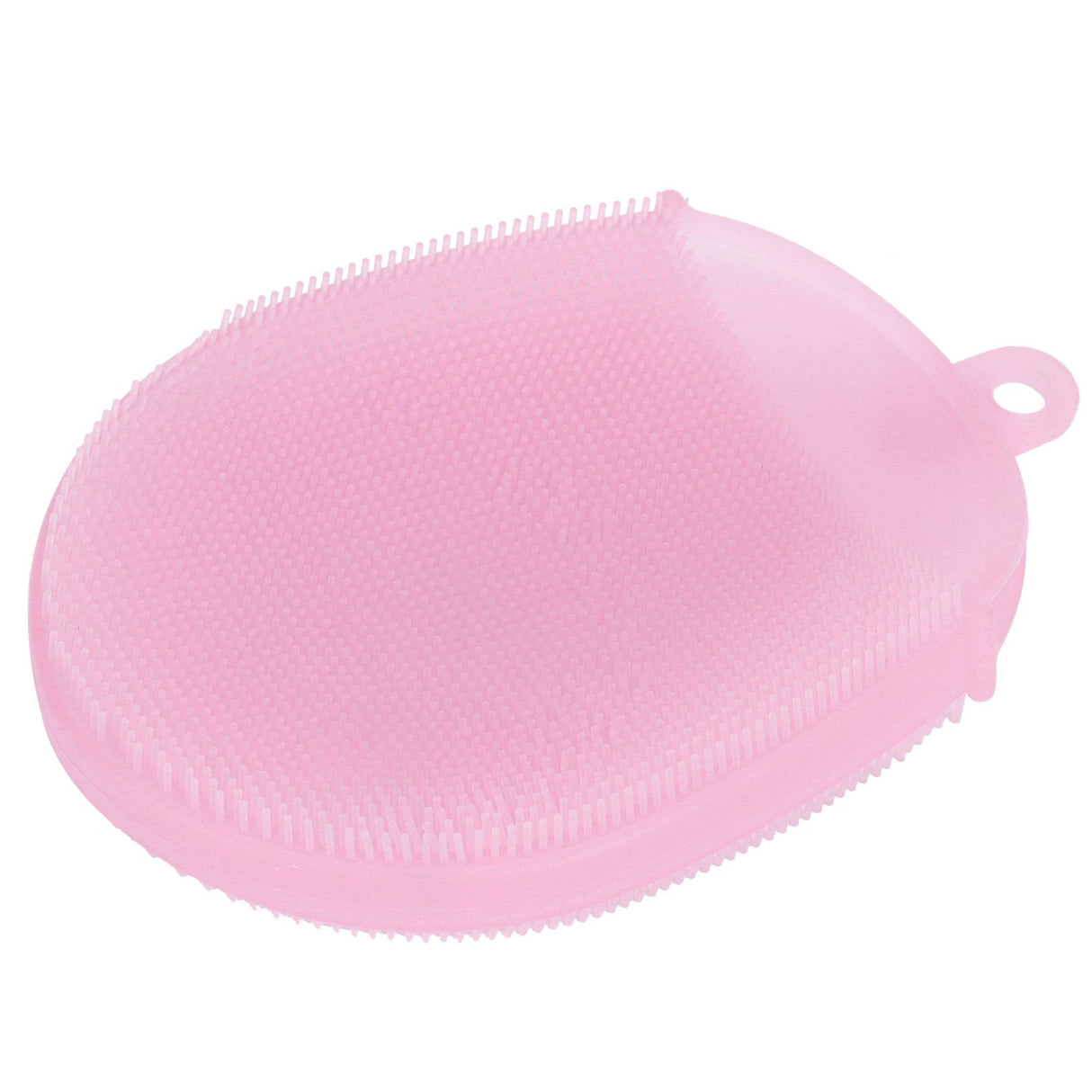 Silicone Dishwashing Brush Bath Body Face Cleansing Brush Kitchen Bathroom Cleaning ToolsPink