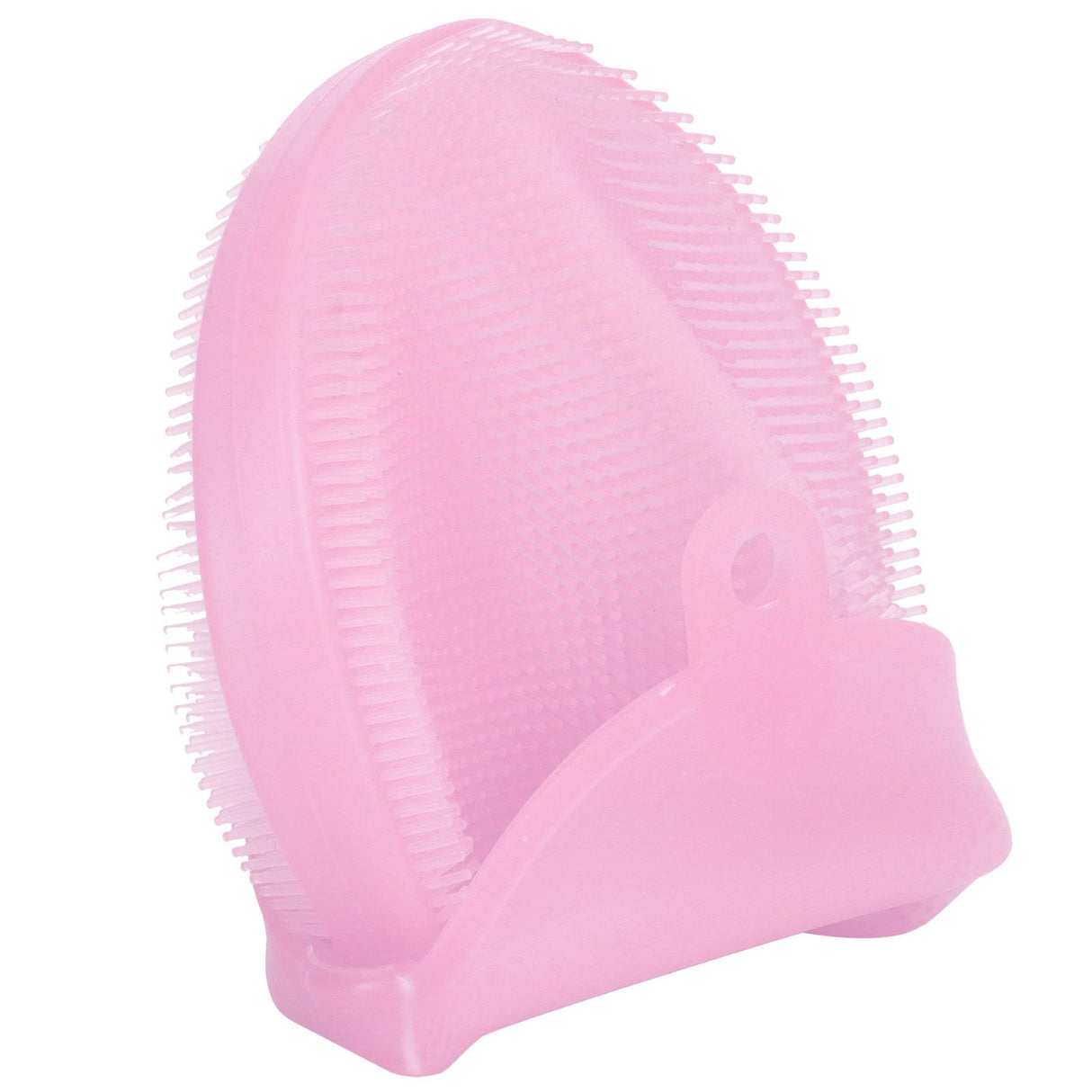 Silicone Dishwashing Brush Bath Body Face Cleansing Brush Kitchen Bathroom Cleaning ToolsPink