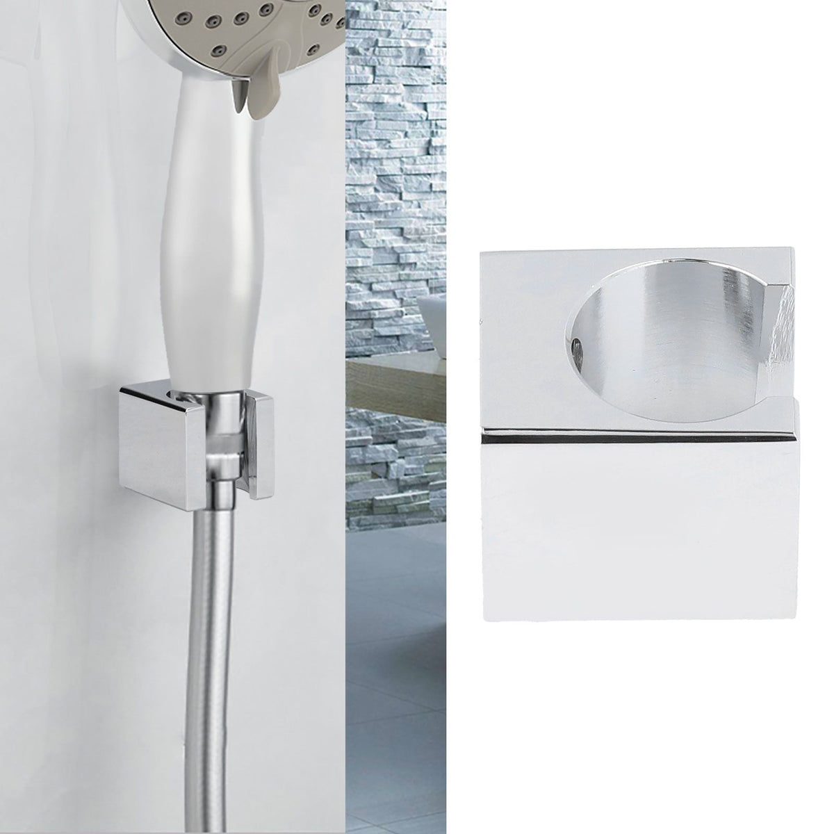 Shower Head Holder Adjustable Angle Robust Structure Pure Copper Handheld Shower Head Hanger for Shower Room