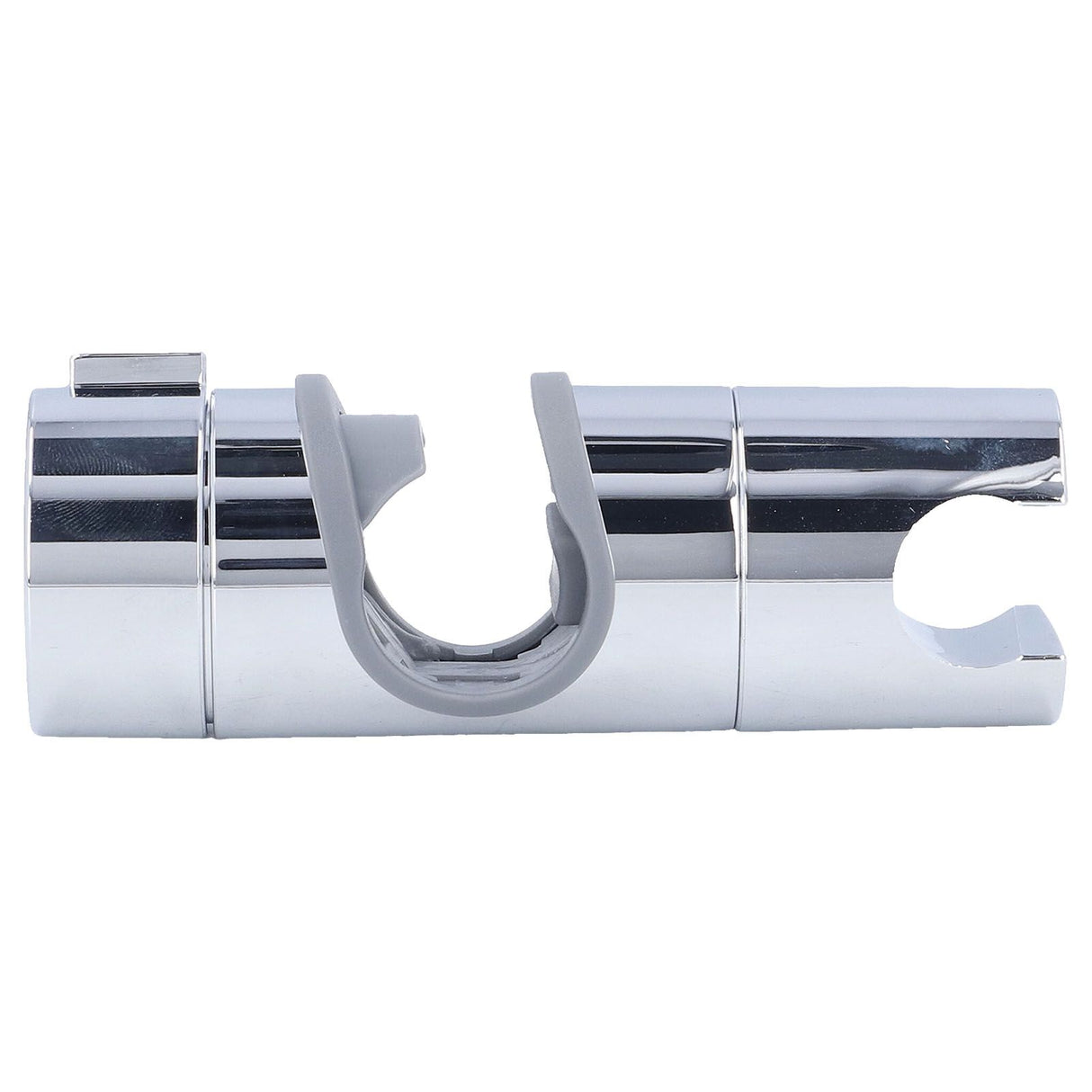 Shower Slide Rail Bar Holder 360 Degree Adjustable Straight Clamp ABS Chrome for 18‑25mm Pipe