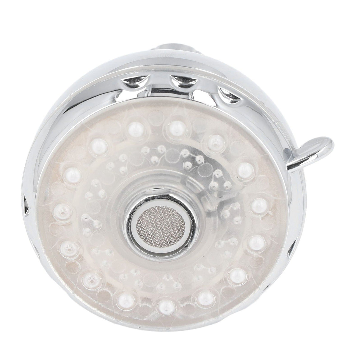 G1/2 Male Thread Shower Head Temperature Controlled 3 Color Changing Rainfall LED Fixed Shower Head for Bathroom