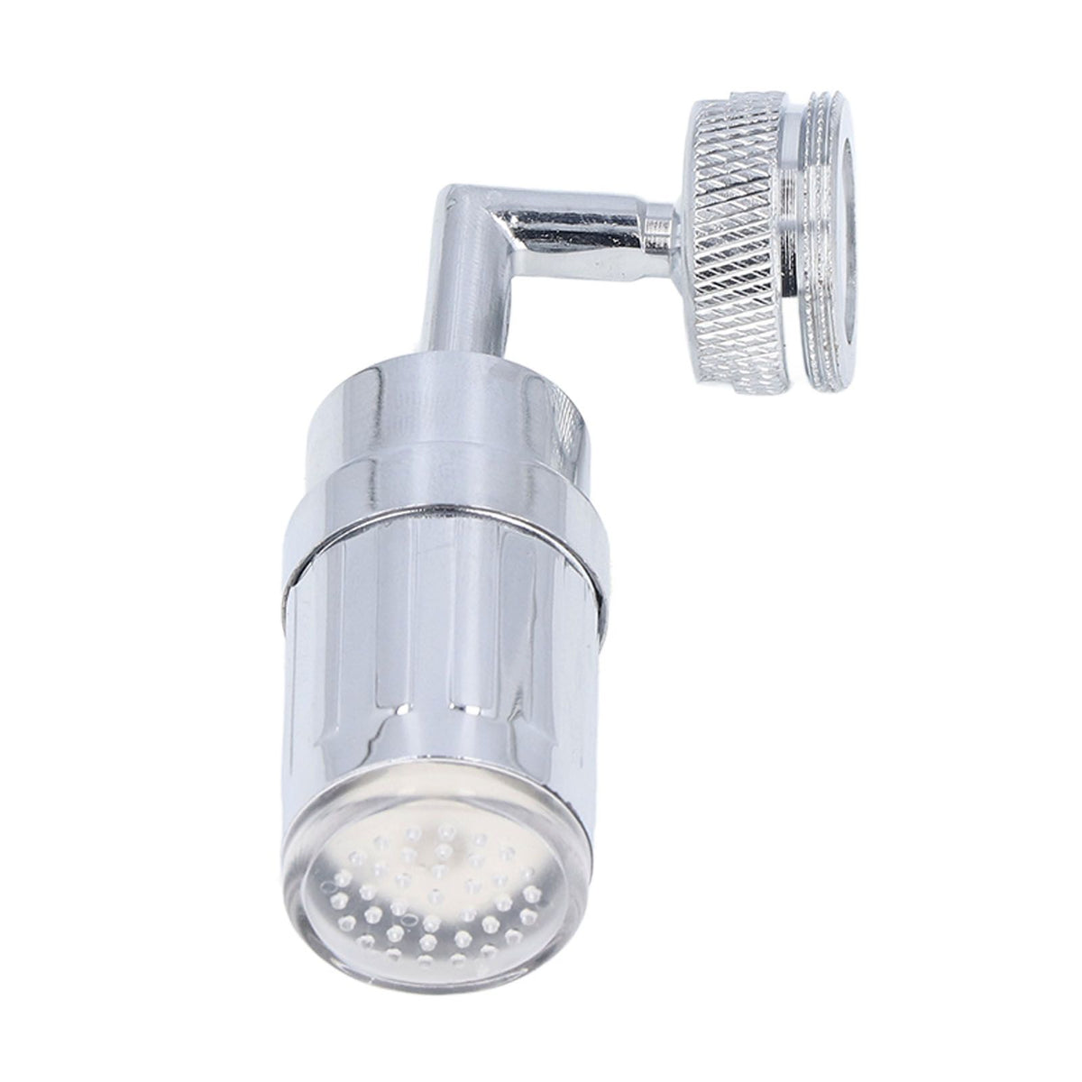 Water Faucet Fashion LED Tricolor Temperature Control Faucet for Bathroom Kitchen 3/4in External Teeth