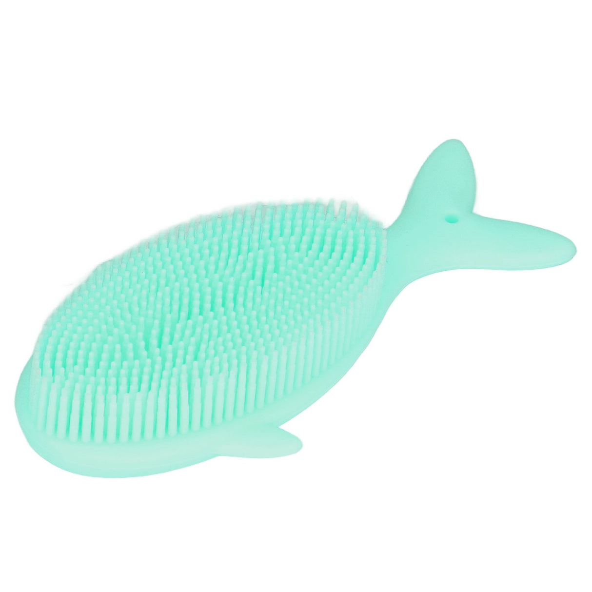 Baby Bath Brush Cartoon Whale Shape Silicone Soft Hair Baby Bath Shampoo Massage Cleaning Shower Brush Kids Bath Toys Green