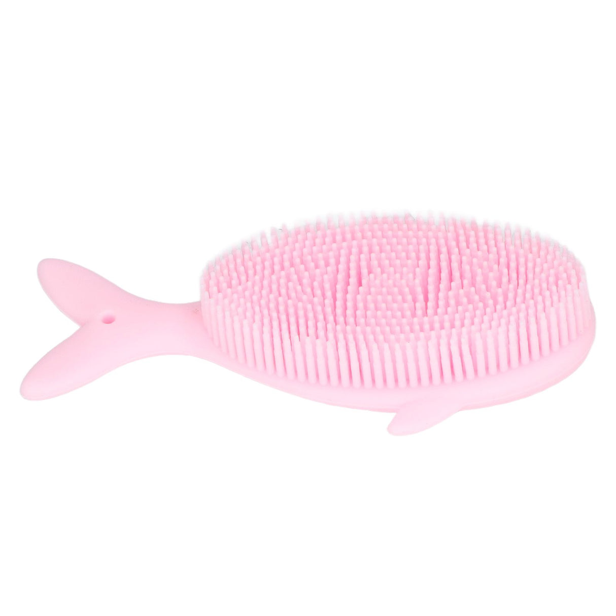 Baby Bath Brush Cartoon Whale Shape Silicone Soft Hair Baby Bath Shampoo Massage Cleaning Shower Brush Kids Bath Toys Pink