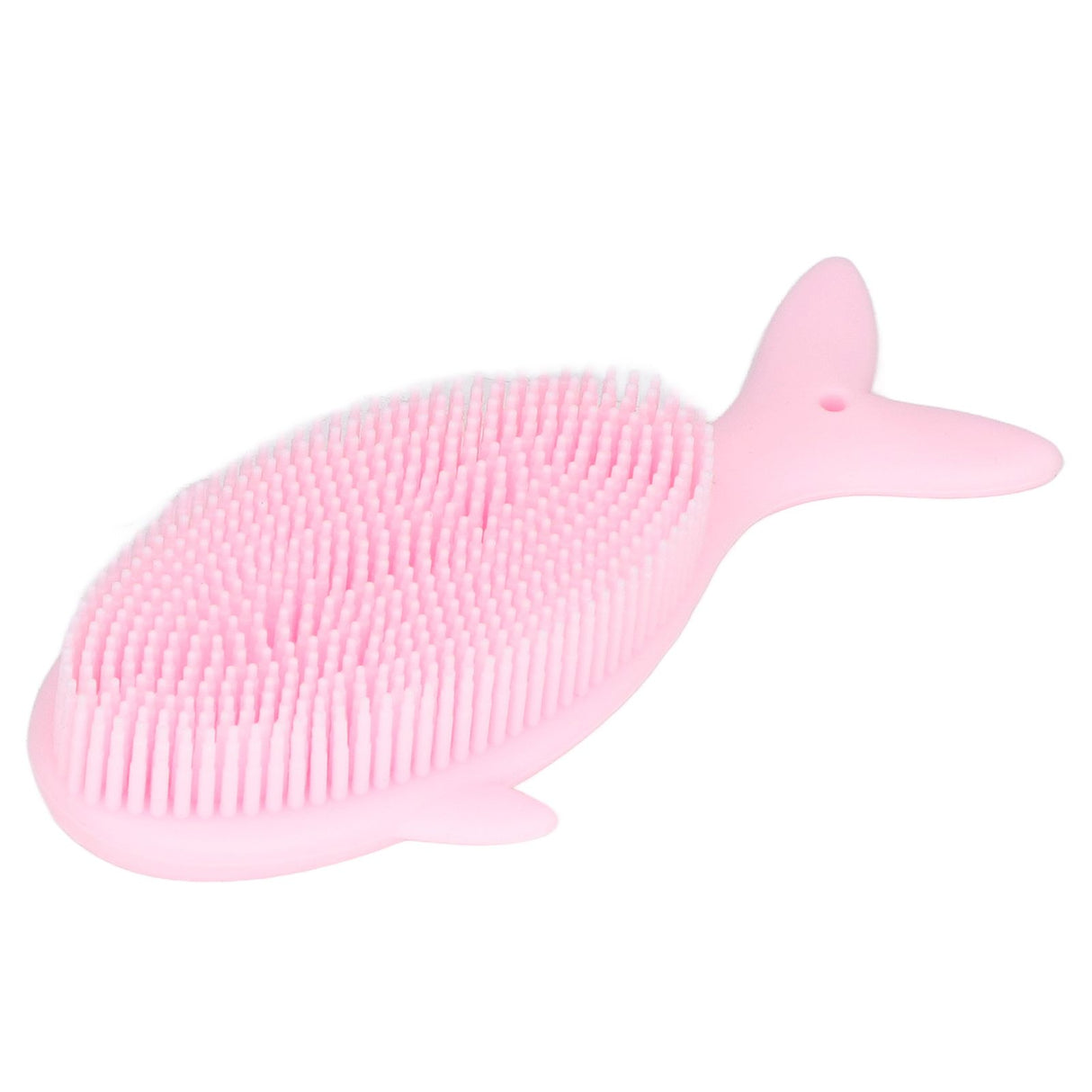 Baby Bath Brush Cartoon Whale Shape Silicone Soft Hair Baby Bath Shampoo Massage Cleaning Shower Brush Kids Bath Toys Pink