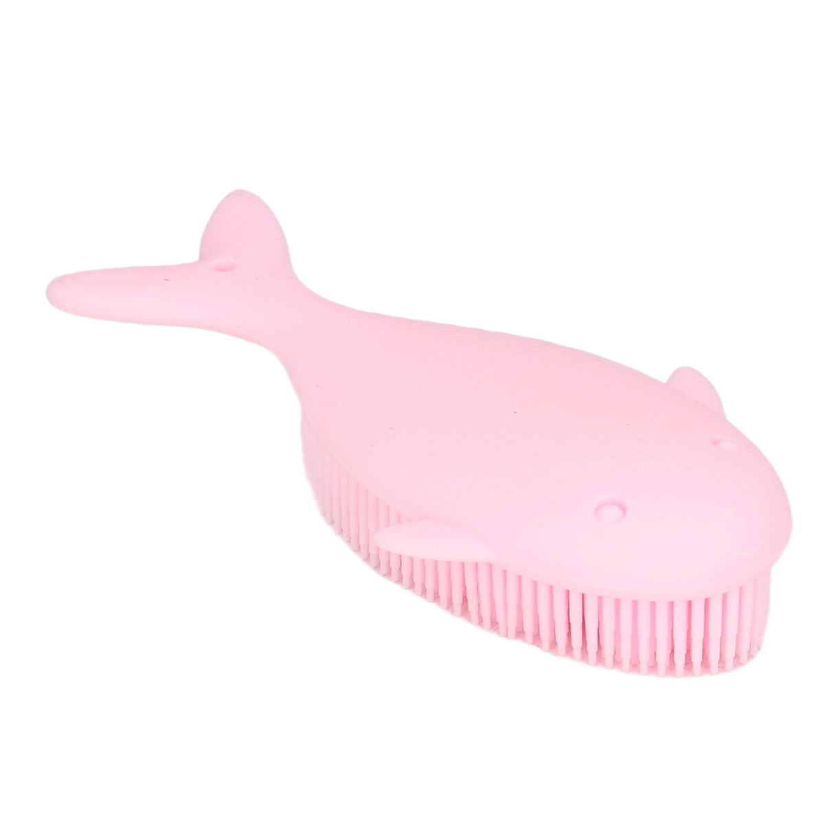 Baby Bath Brush Cartoon Whale Shape Silicone Soft Hair Baby Bath Shampoo Massage Cleaning Shower Brush Kids Bath Toys Pink