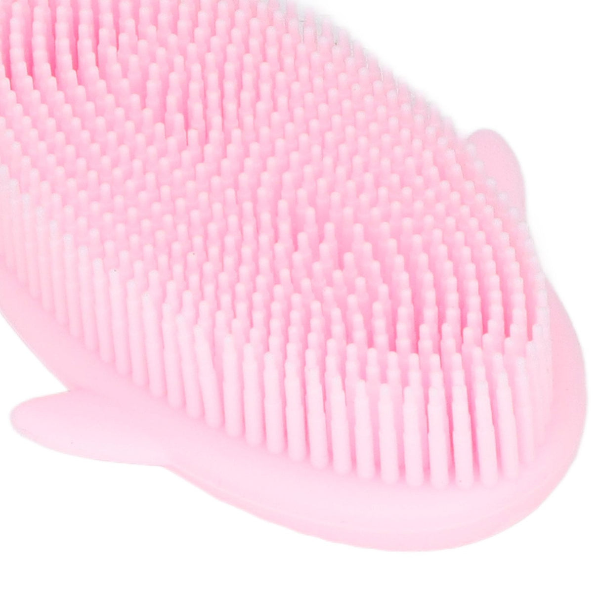 Baby Bath Brush Cartoon Whale Shape Silicone Soft Hair Baby Bath Shampoo Massage Cleaning Shower Brush Kids Bath Toys Pink