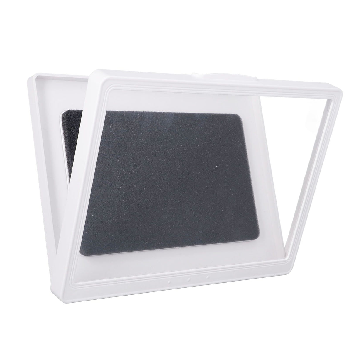 Bathroom Waterproof Anti Fog Touch Screen Mobile Phone Case Wall Mount Sealed Protective Cover Computer Tablet Storage Case Box 9802W White