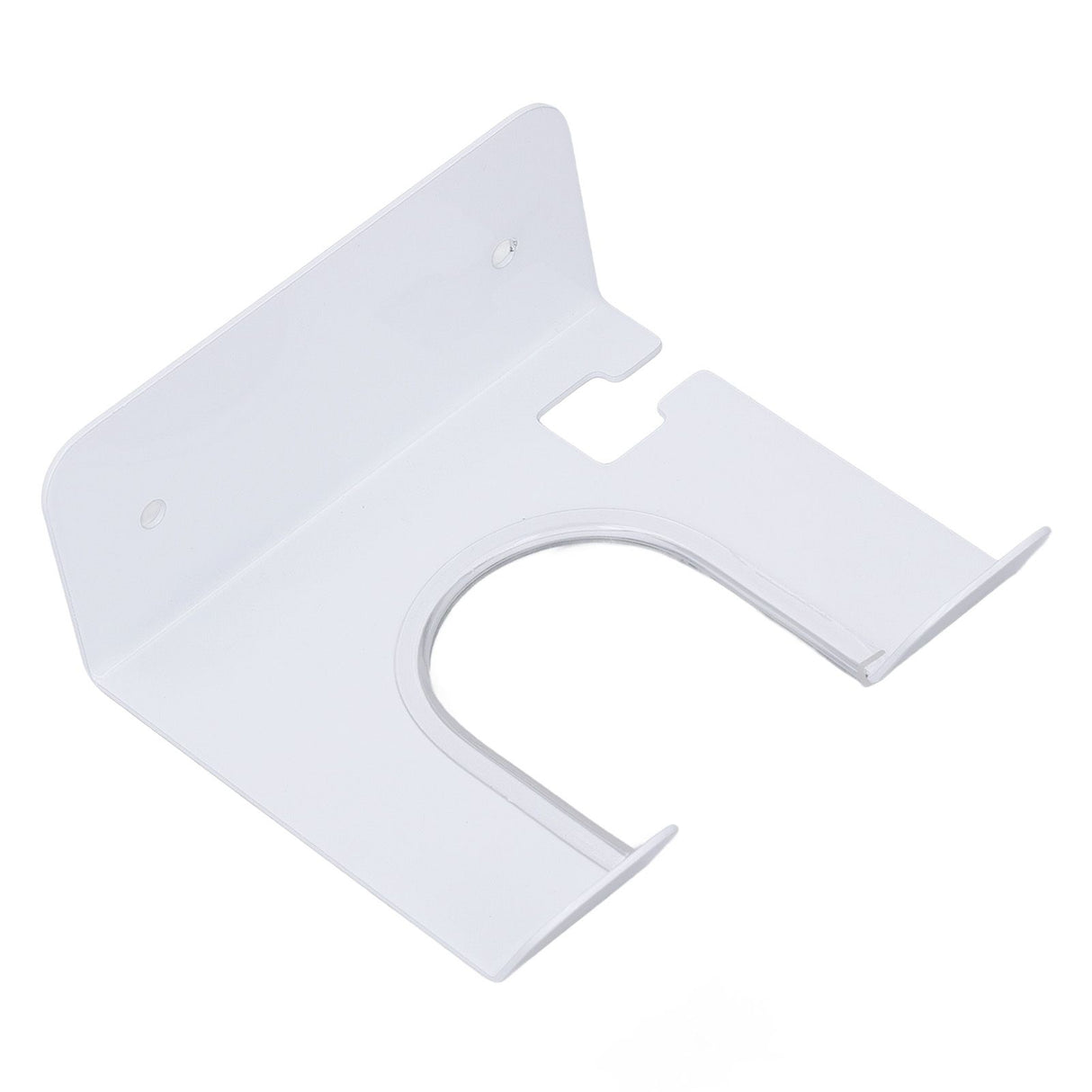 Wall Mounted Hair Dryer Holder Stainless Steel Hair Blow Dryer Rack for Home Washroom Bathroom White