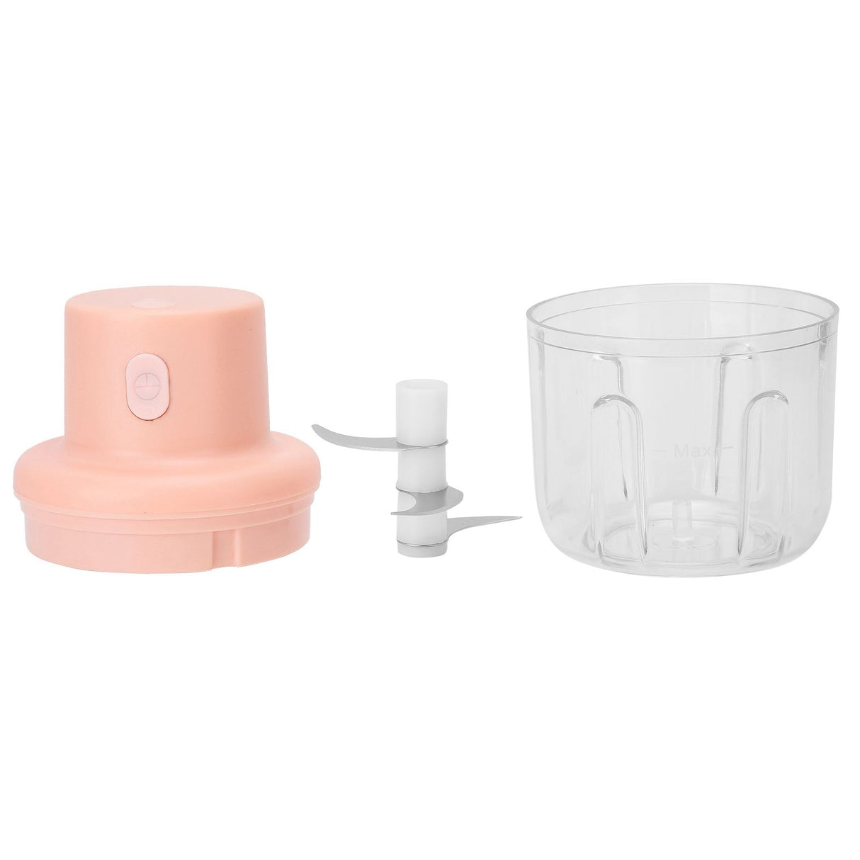 250ml Pink Electric Meat Grinder Food Chopper Mini Kitchen Shredder USB Charging