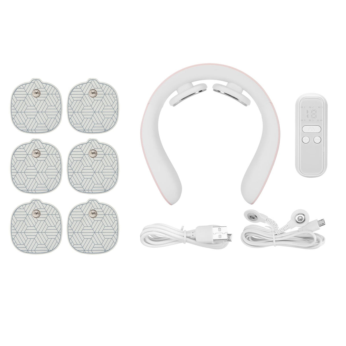 Pulse Neck Massager 15 Levels Adjustable 42℃ Constant Temperature Intelligent Massage Instrument