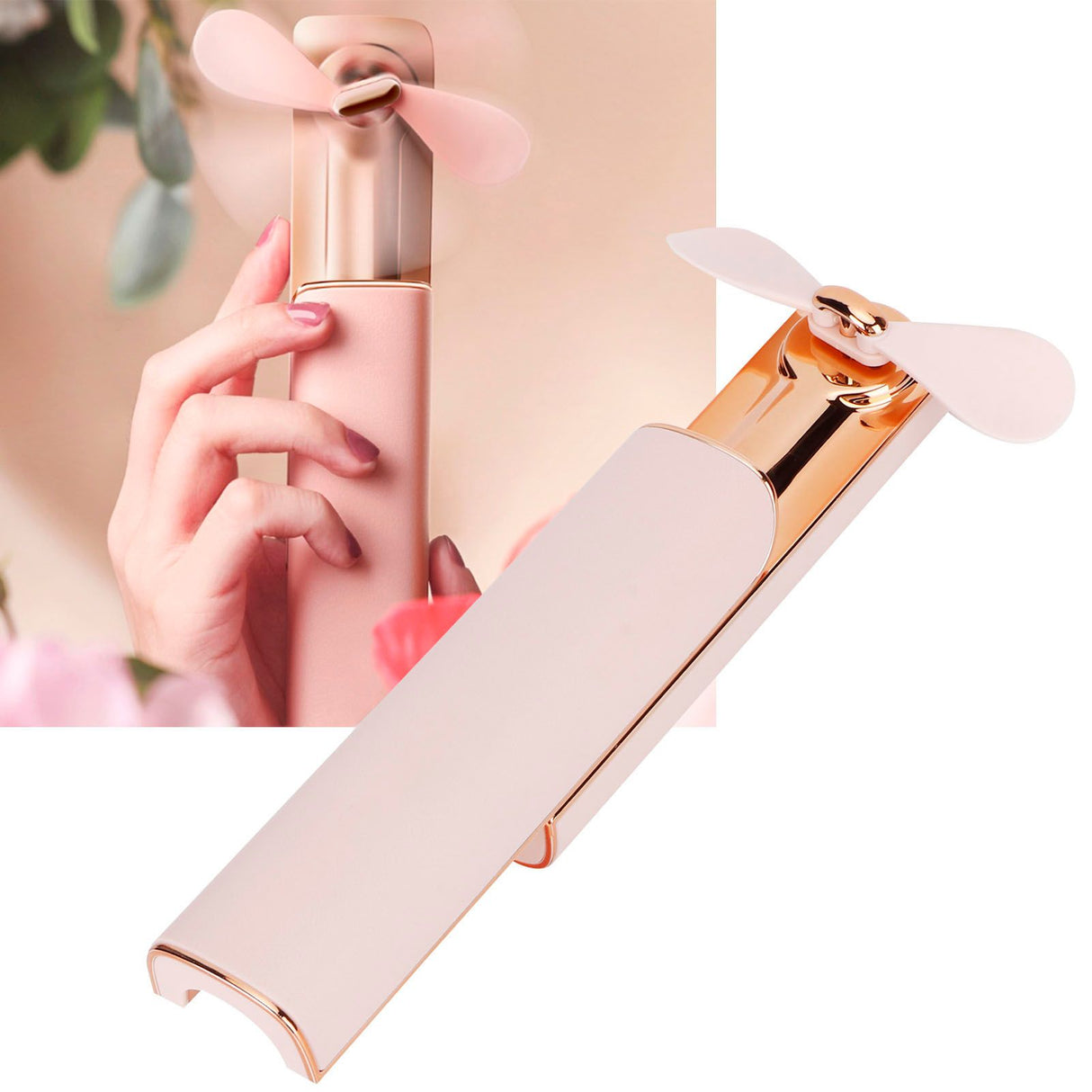 Portable Mini Electric Fan USB Rechargeable Handheld Cooling Fan for Outdoor Traveling