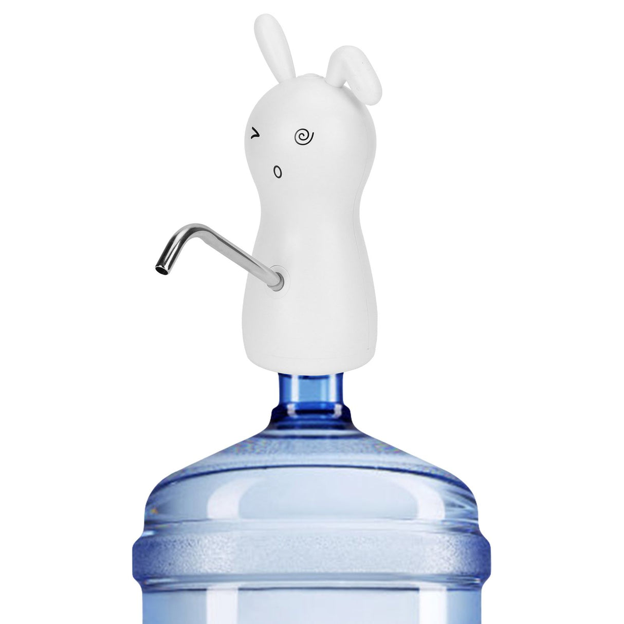 Electric Water Dispenser Portable USB Charging 450ml Quantitative for 4.5L‑18.9L Barreled Water Rabbit Shape