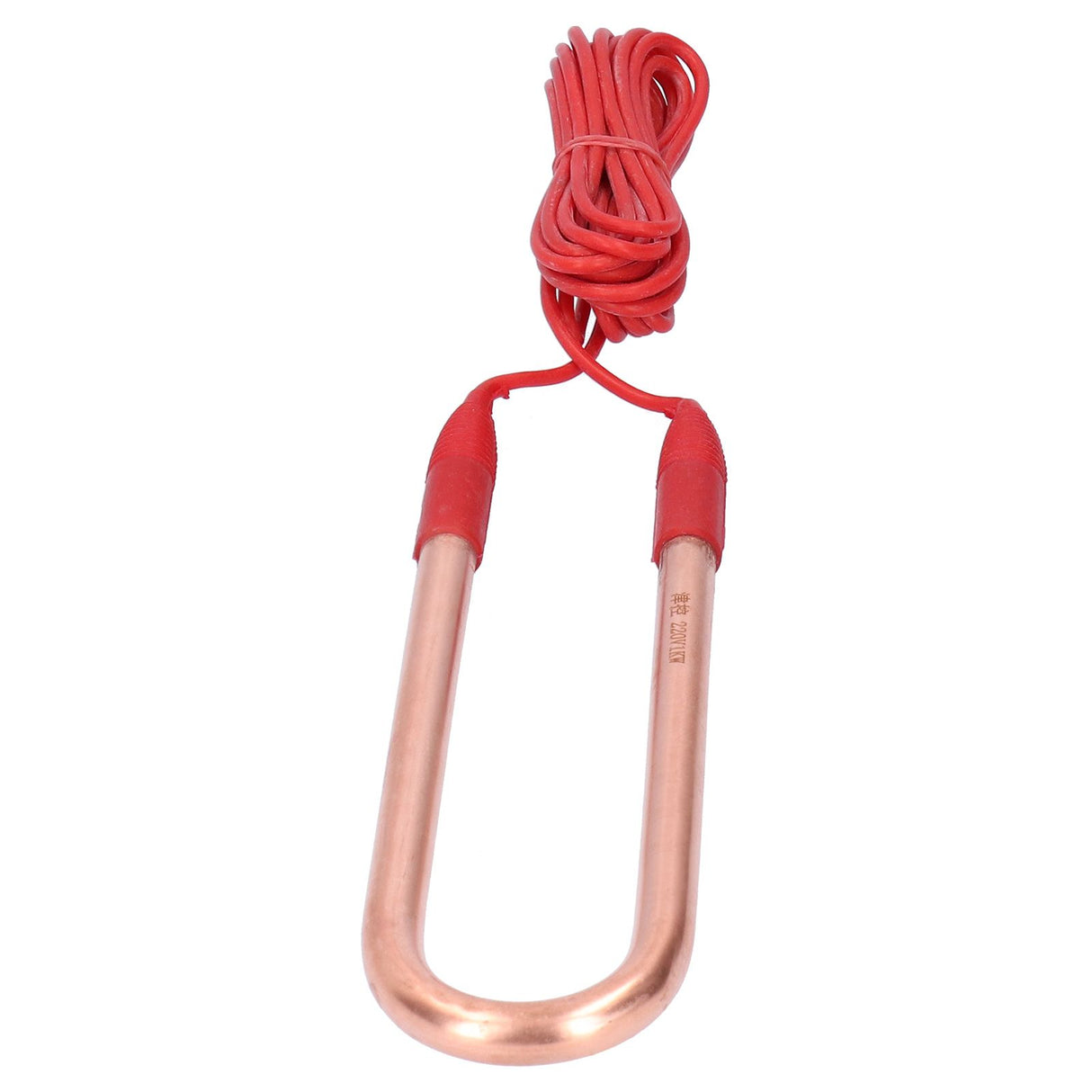 220V Brass Electric Heating Tube AntiExplosion UShape Heating Pipe Heater with 45.3in Cable(1KW 23 x 6.5 x 1cm/9.1 x 2.6 x 0.4in )
