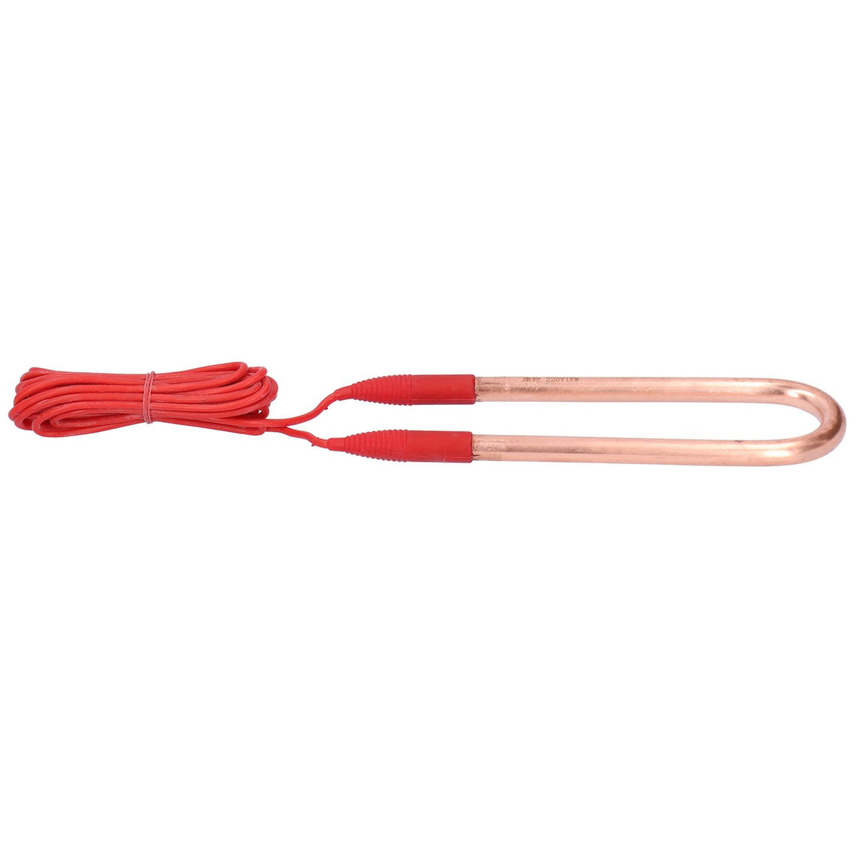 220V Brass Electric Heating Tube AntiExplosion UShape Heating Pipe Heater with 45.3in Cable(1KW 23 x 6.5 x 1cm/9.1 x 2.6 x 0.4in )