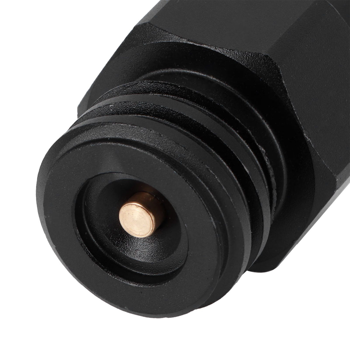 8mm Male Quick Plug to Male Thread TR21-4 CO2 Cylinder Tank Adapter Connector for Soda Club(Black )