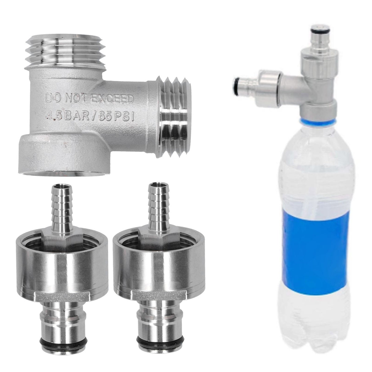 Beer Brewing Adapter Converter Carbonation Conversion Connector for PET Bottle PCO 1881