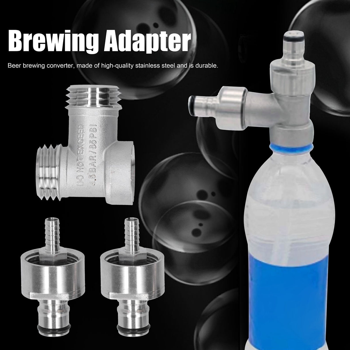 Beer Brewing Adapter Converter Carbonation Conversion Connector for PET Bottle PCO 1881