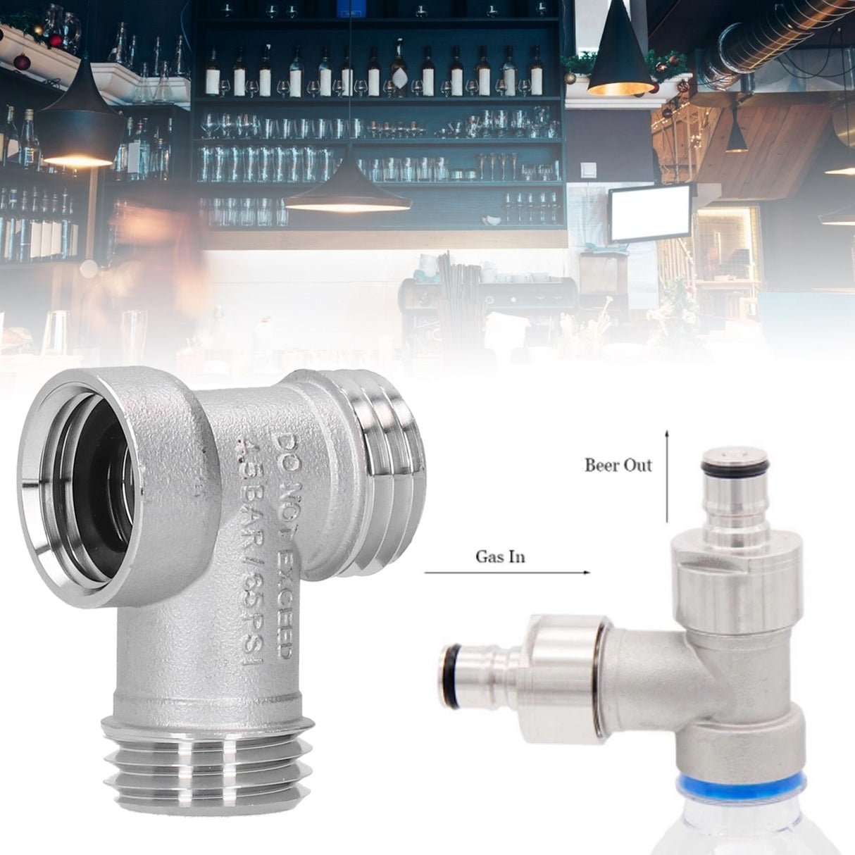 Beer Brewing Adapter Converter Carbonation Conversion Connector for PET Bottle PCO 1881