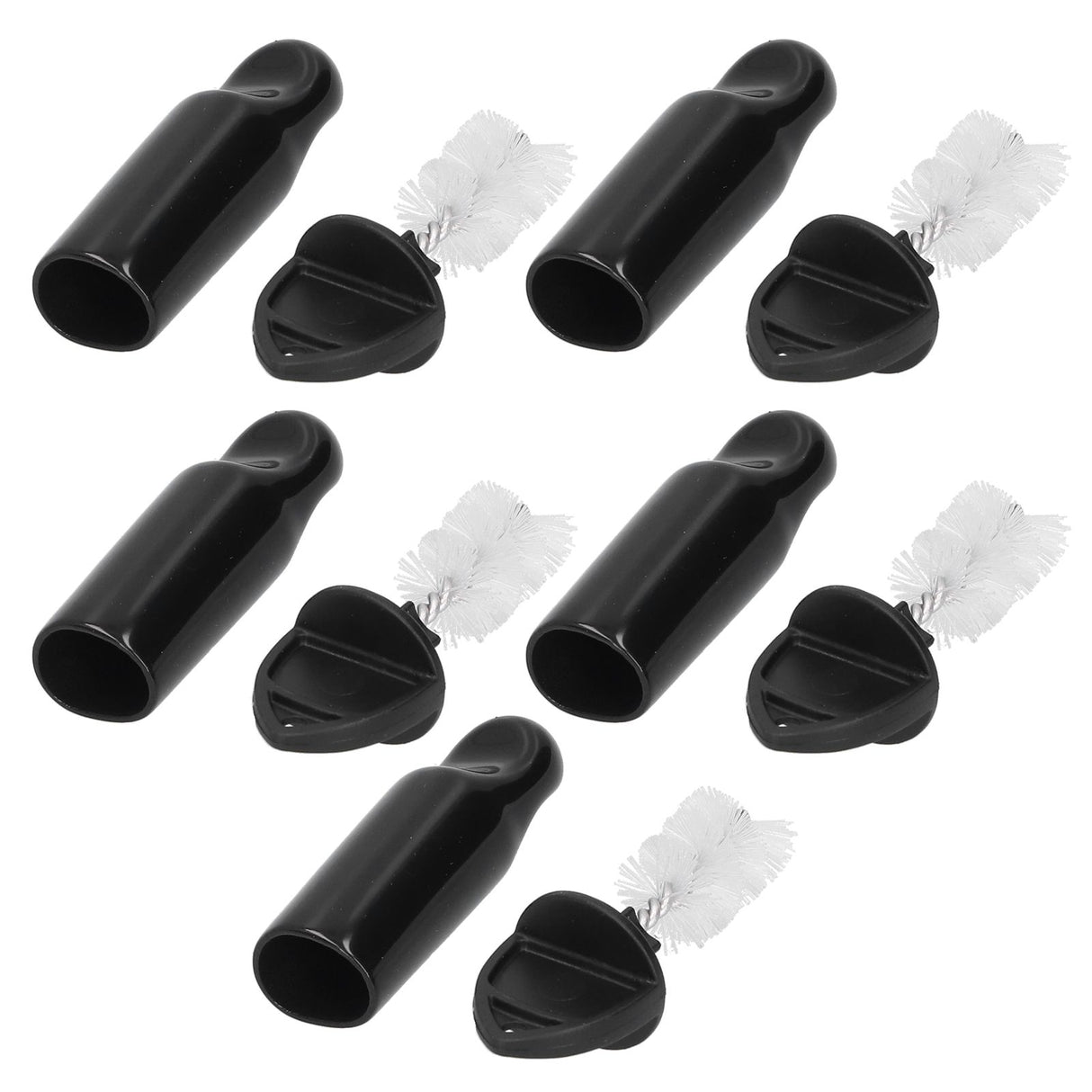5Pcs Beer Tap Brush 5Pcs Draft Beer Faucet Cap Set Accessories for Home Bar Use