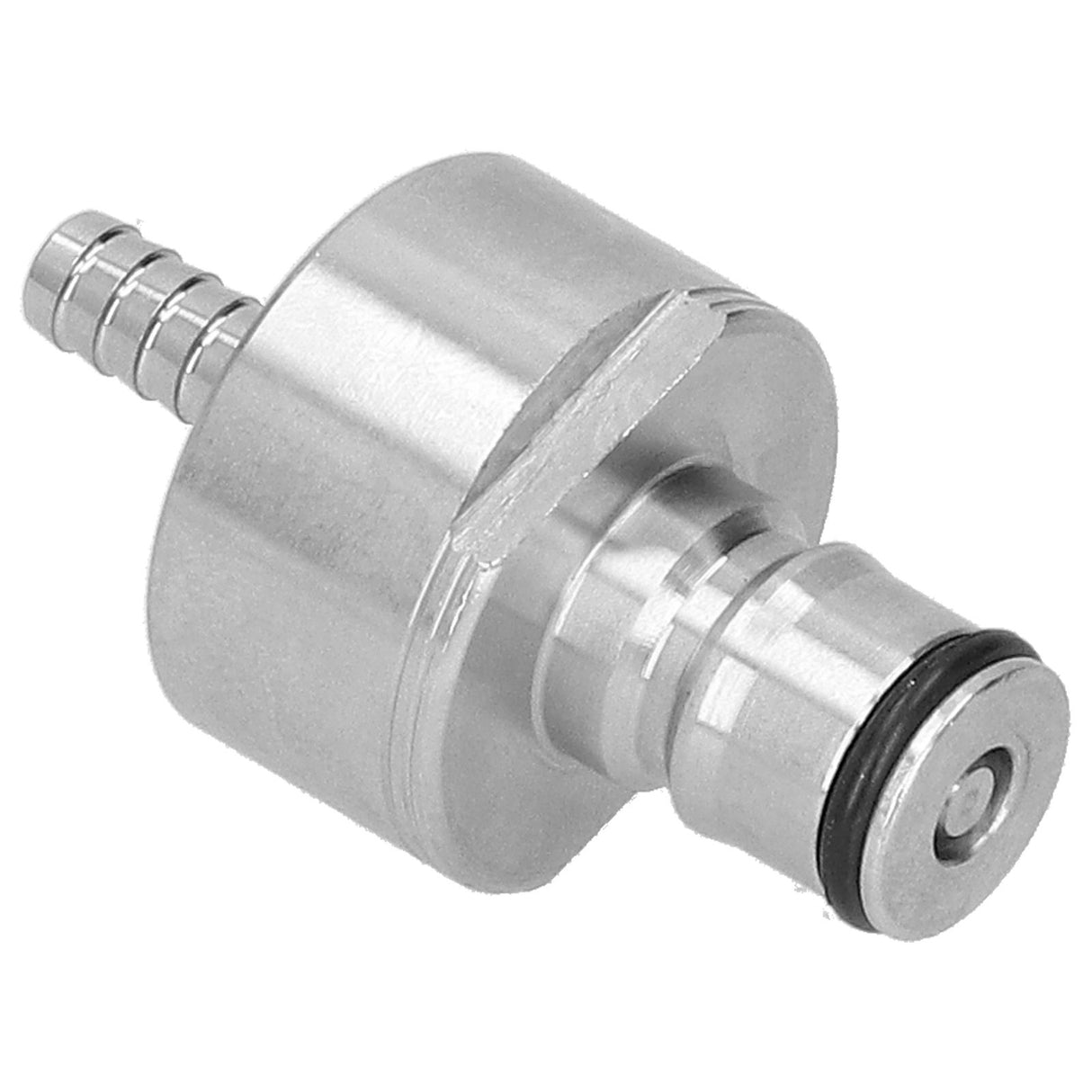 Stainless Steel Carbonation Cap with 5/16in Barb Ball Lock Type Fit Soft PET Bottle Beer Making