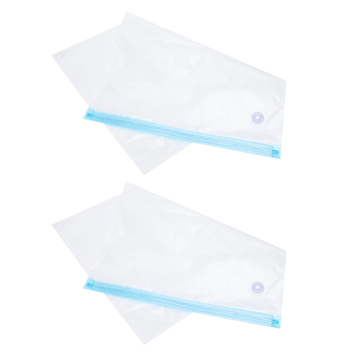 2PCS 50x35CM Vacuum Zipper Bags Vacuum Food Sealer Storage Bags with 3CM Sealing Mouth