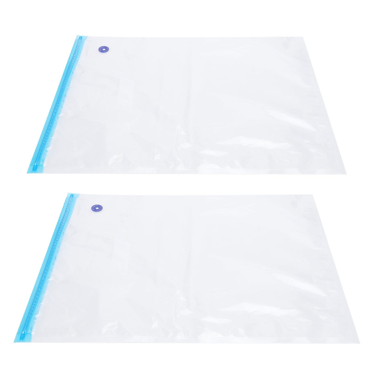 2PCS 50x35CM Vacuum Zipper Bags Vacuum Food Sealer Storage Bags with 3CM Sealing Mouth