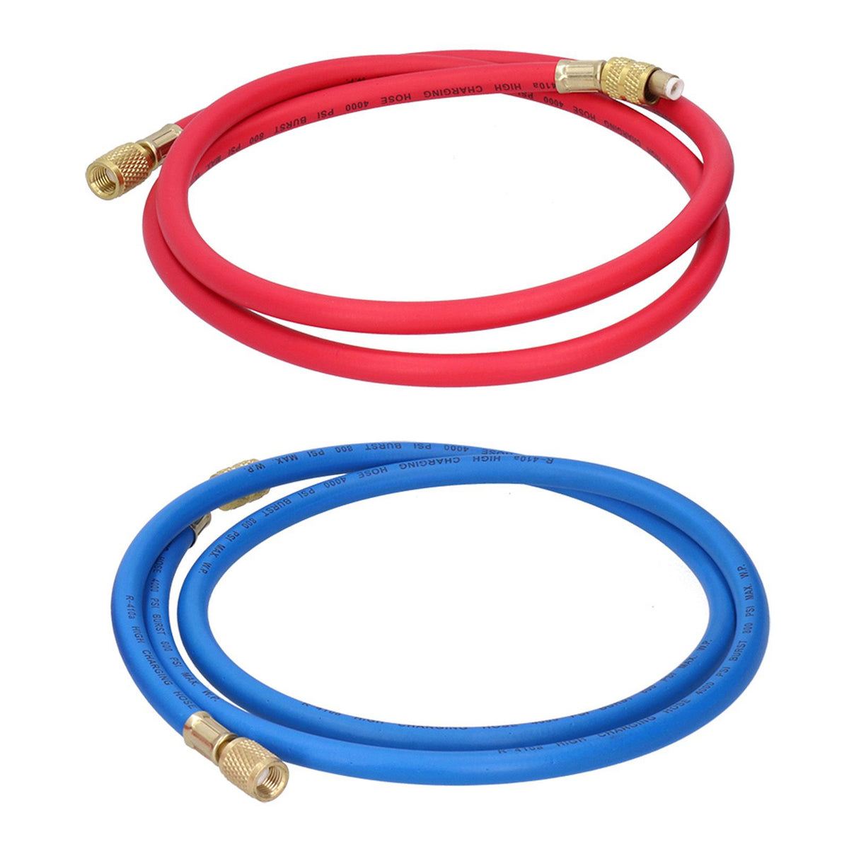 Refrigerant Charging Hose Fluoride Adding Tube Car Air Conditioning Repair Tool Car AccessoriesFor R410 2Pcs 1.5m